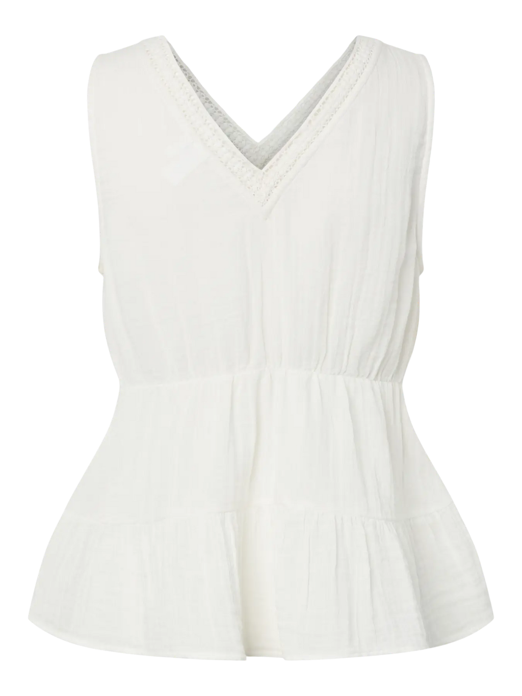 YAS Anini Tiered Top - White