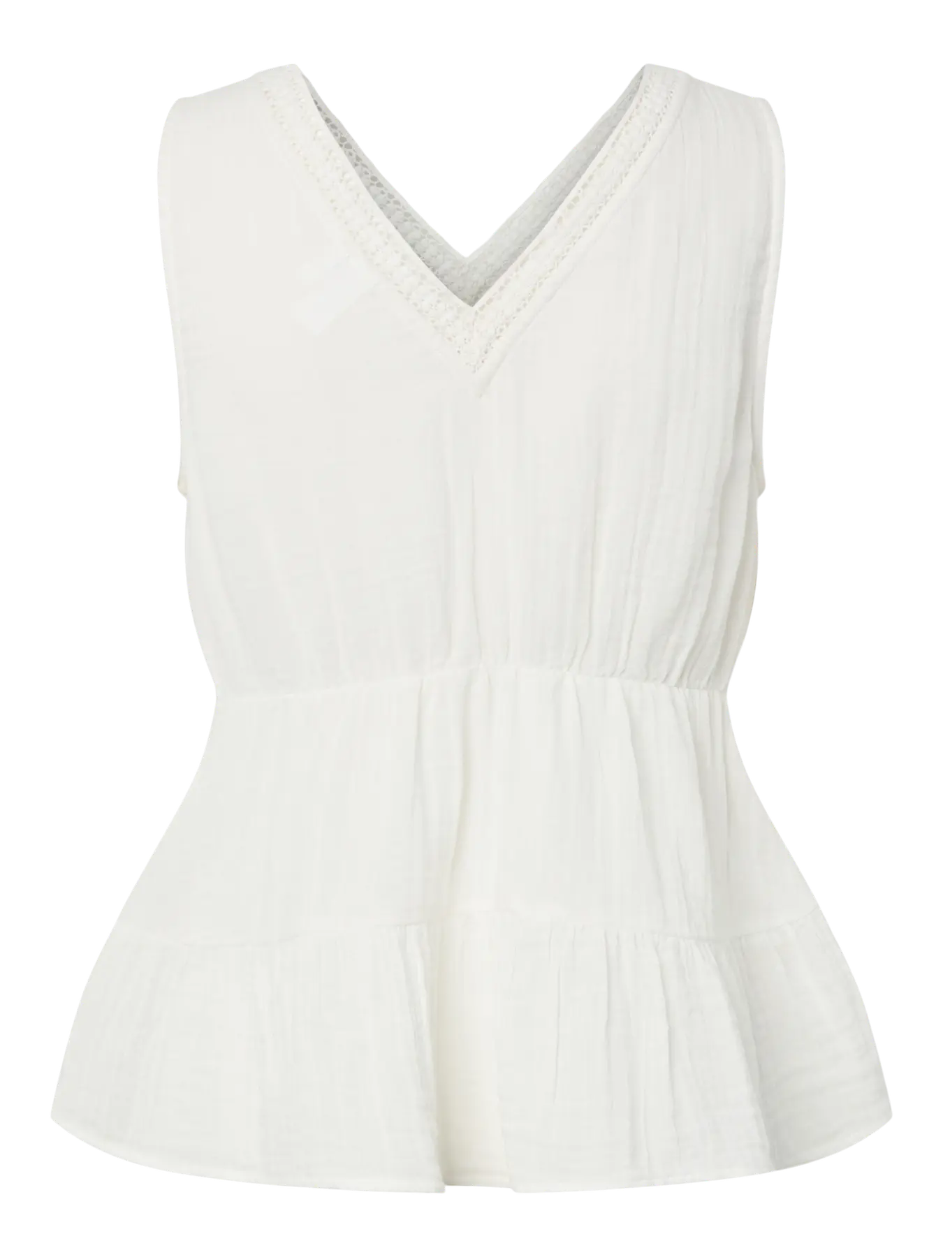YAS Anini Tiered Top - White