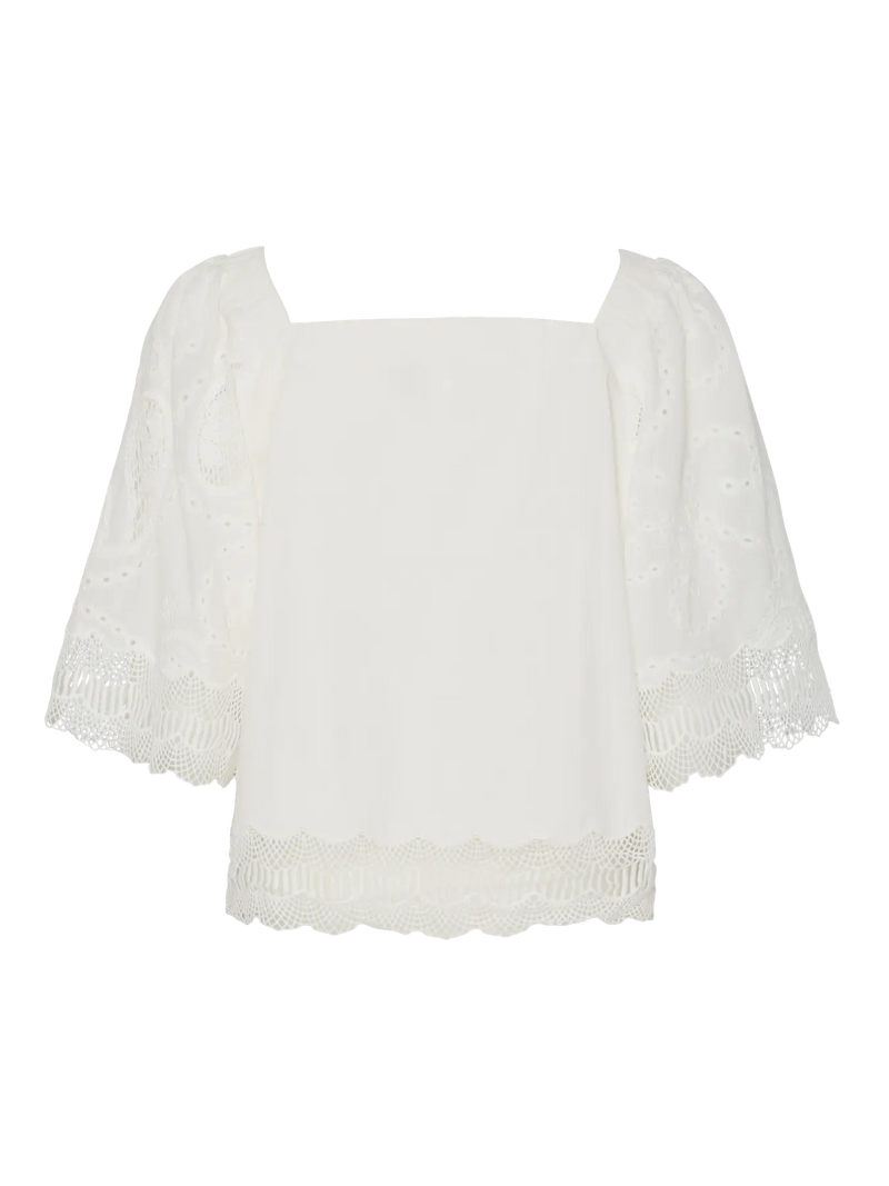 YAS Yvas Blouse - Snow White