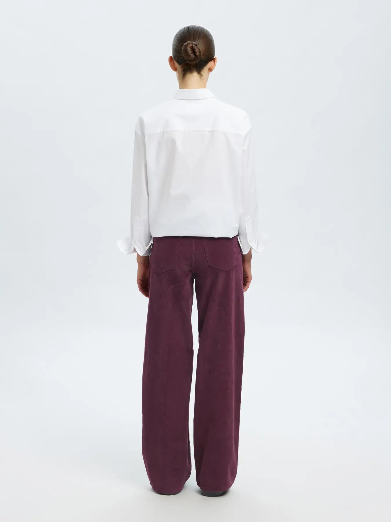 Selected Femme Wide Runa Cord Pant - Fig