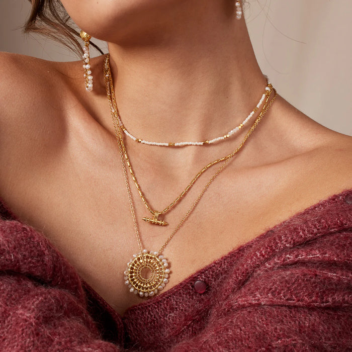 Ashiana Riley Necklace White