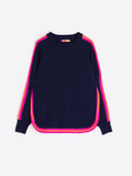 Vilagallo Wool Stripe Jumper - Navy