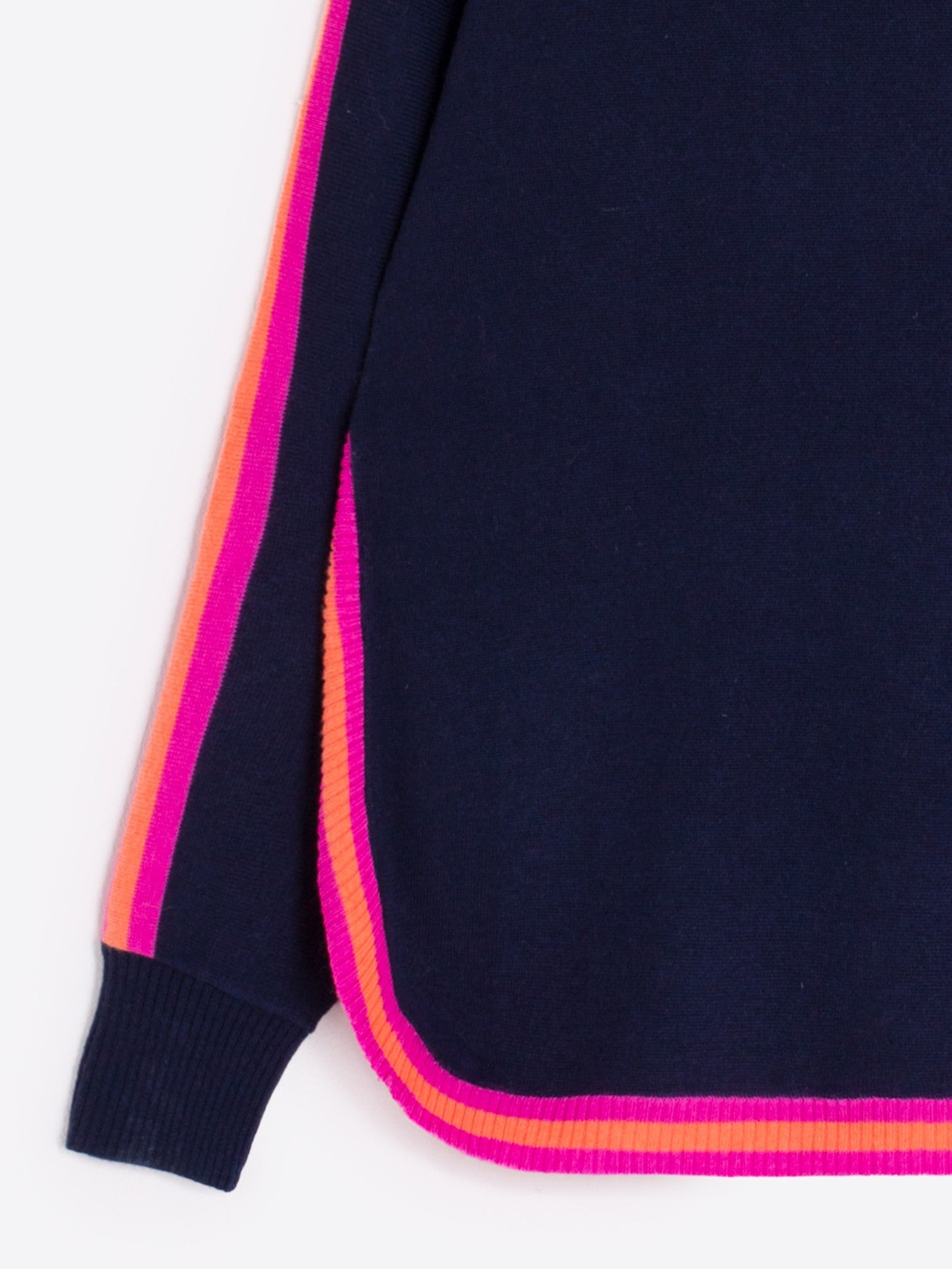 Vilagallo Wool Stripe Jumper - Navy