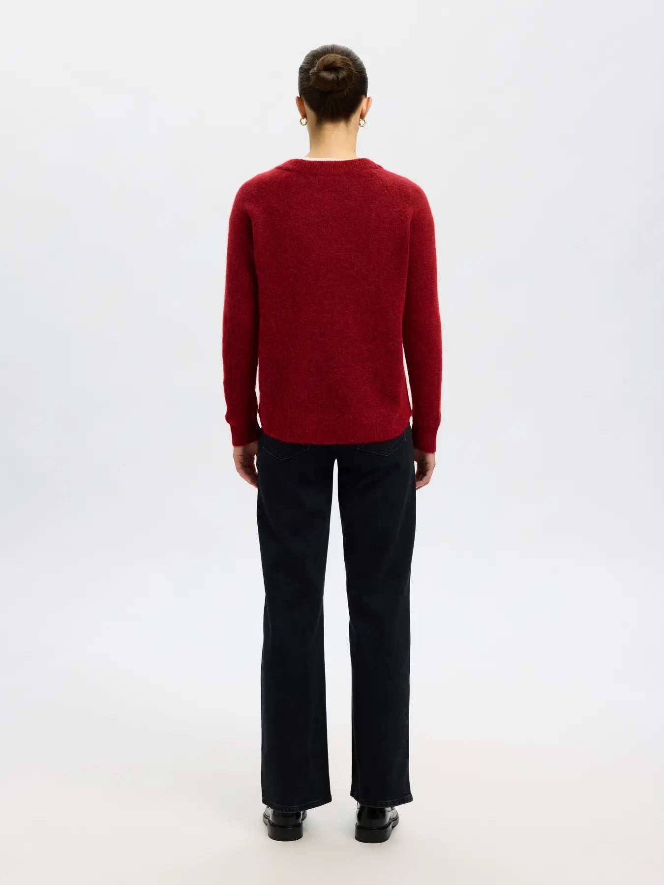 Selected Femme Lulu Jumper - Red