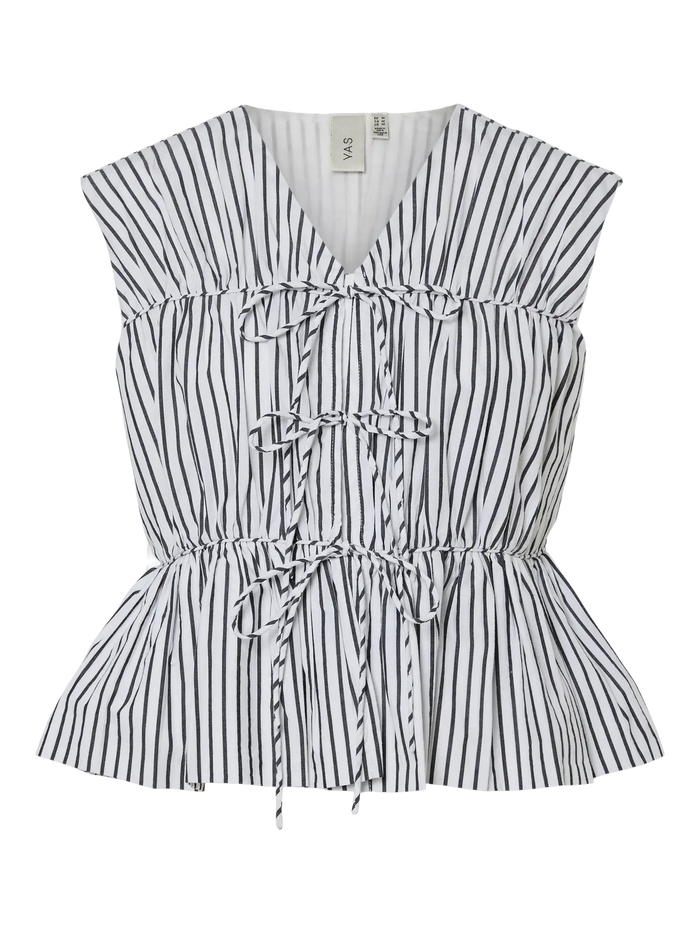 YAS Ebba Stripe Blouse - White