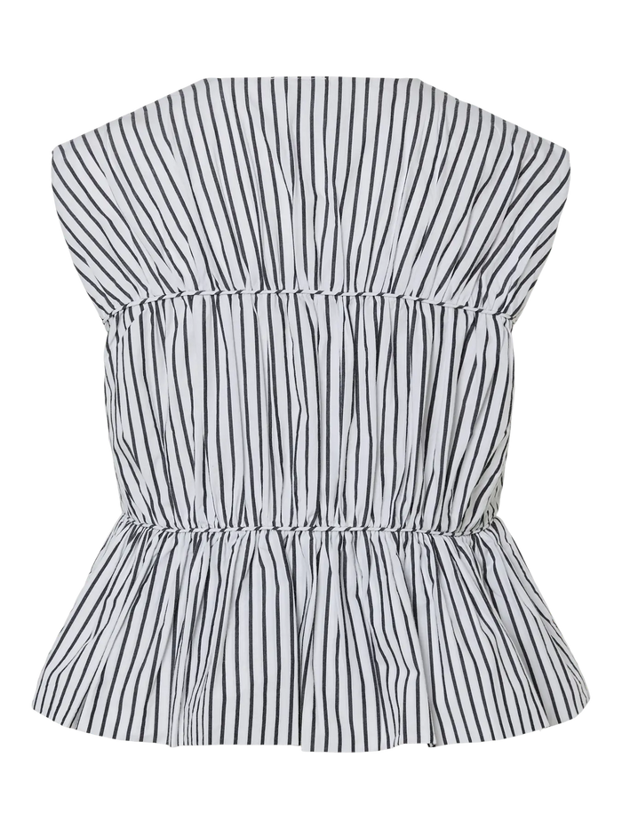 YAS Ebba Stripe Blouse - White