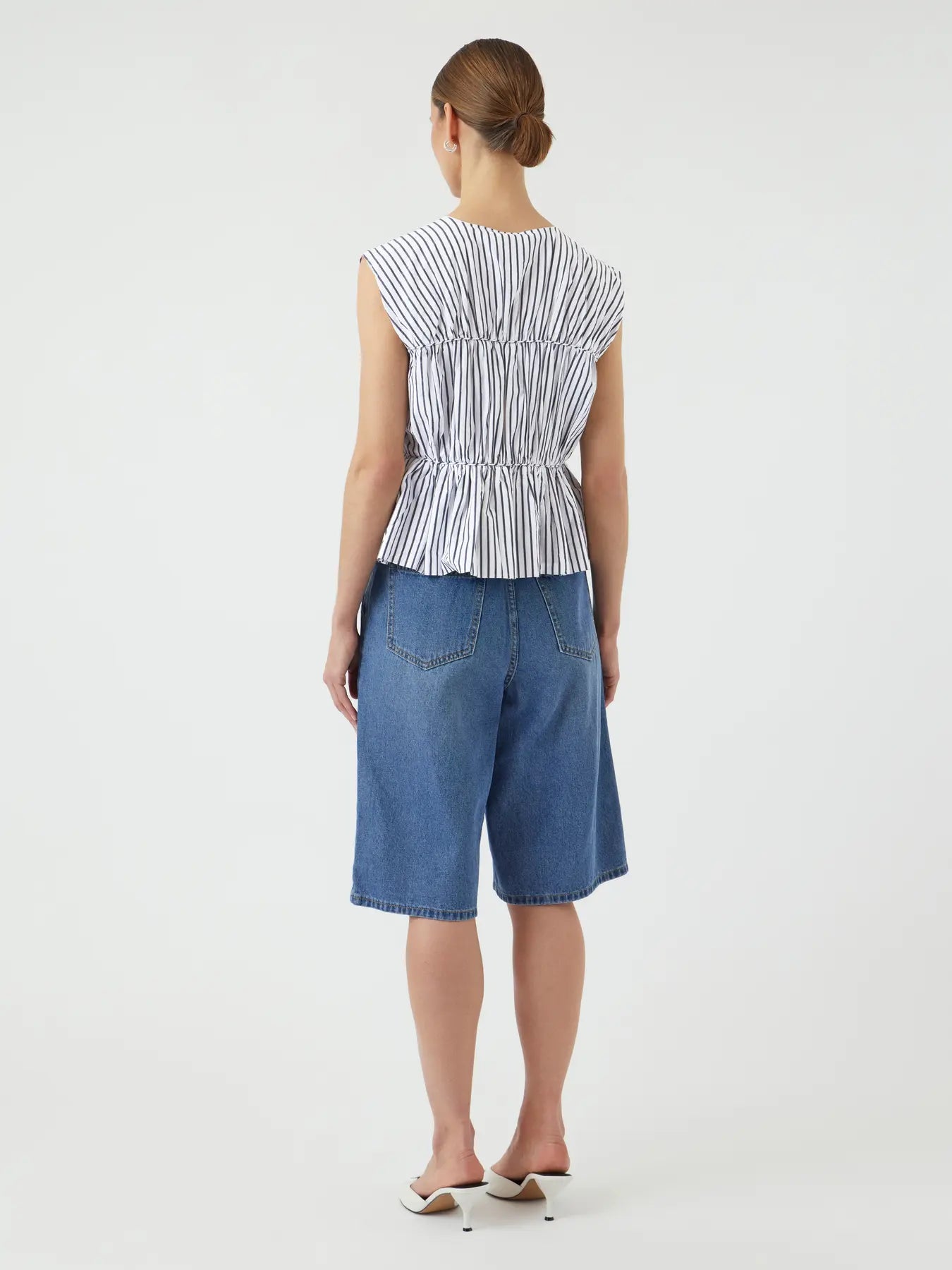 YAS Ebba Stripe Blouse - White
