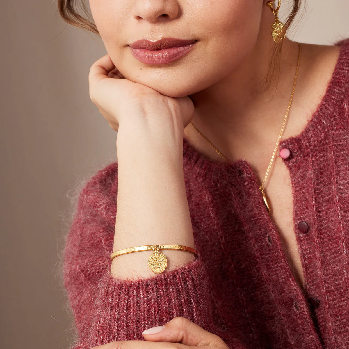 Ashiana Leni Bangle - Gold