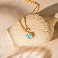 Ashiana Lois Necklace - Blue Topaz