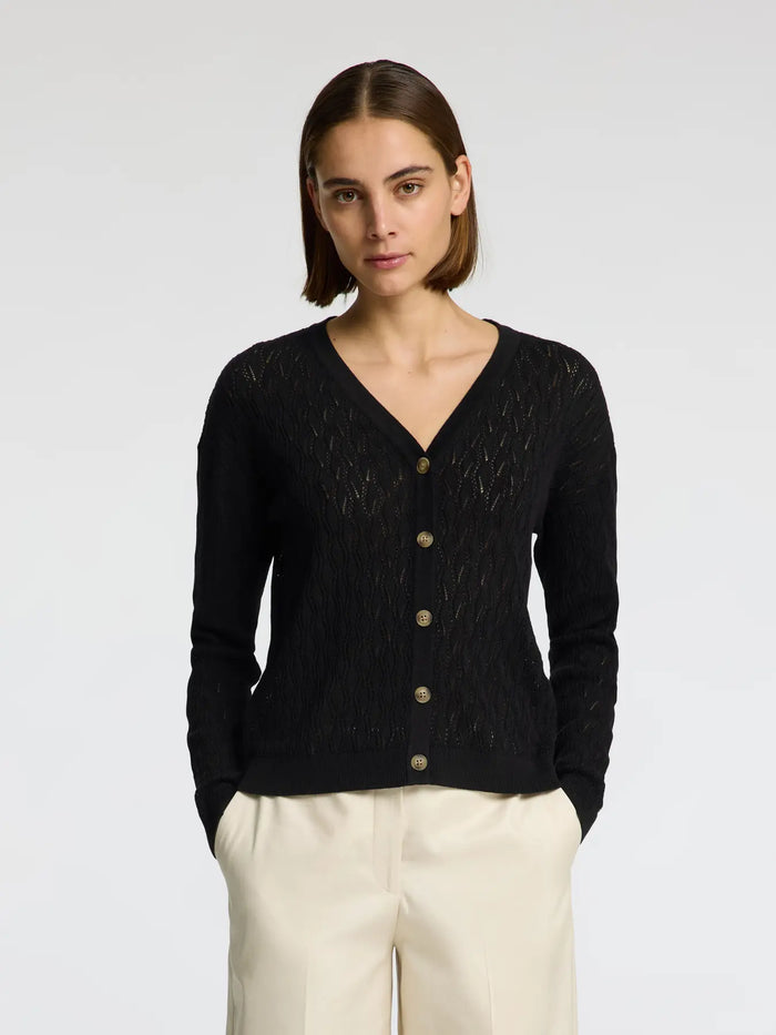 Selected Femme Fagny Knit Cardigan - Black