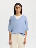 Selected Femme Thea Knit - Cashmere Blue
