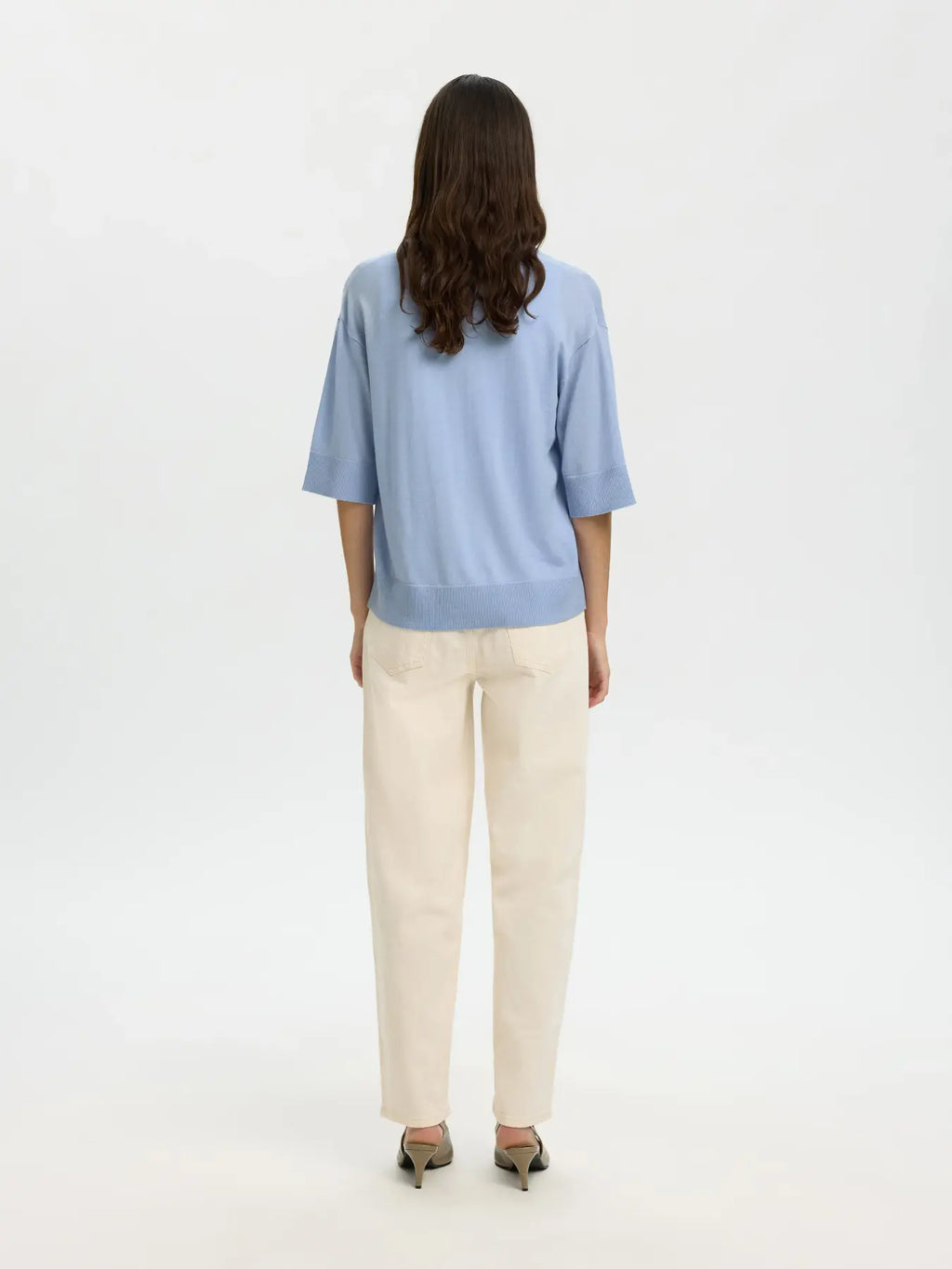 Selected Femme Thea Knit - Cashmere Blue