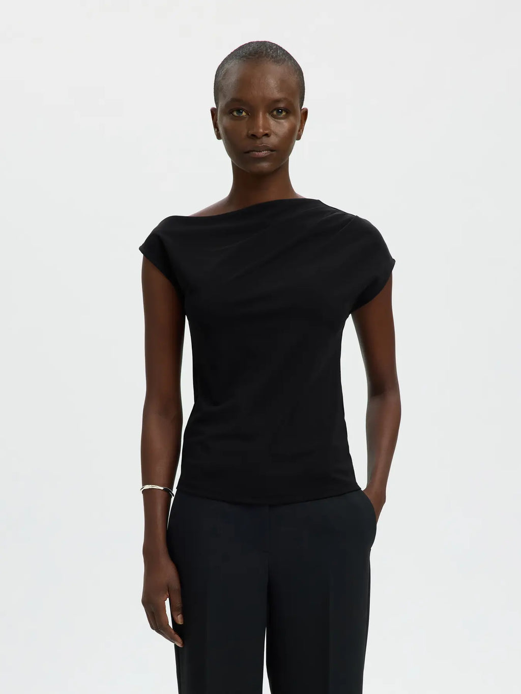Selected Molly Top - Black