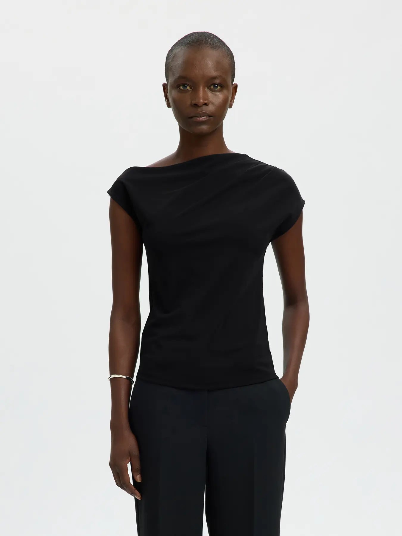 Selected Molly Top - Black