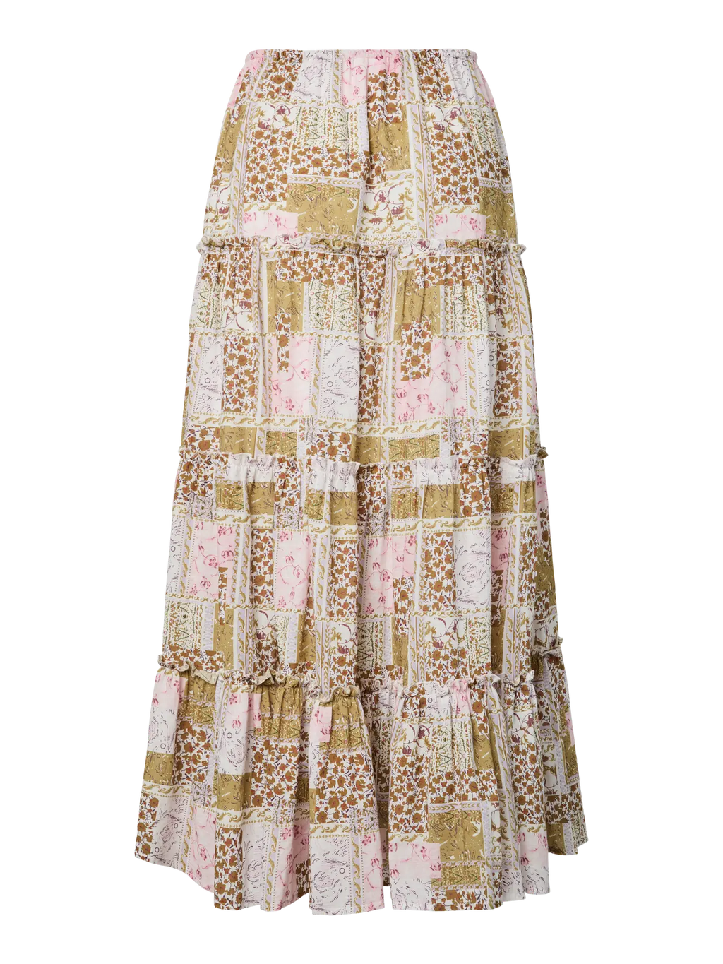 Yas Lori Patchwork Skirt
