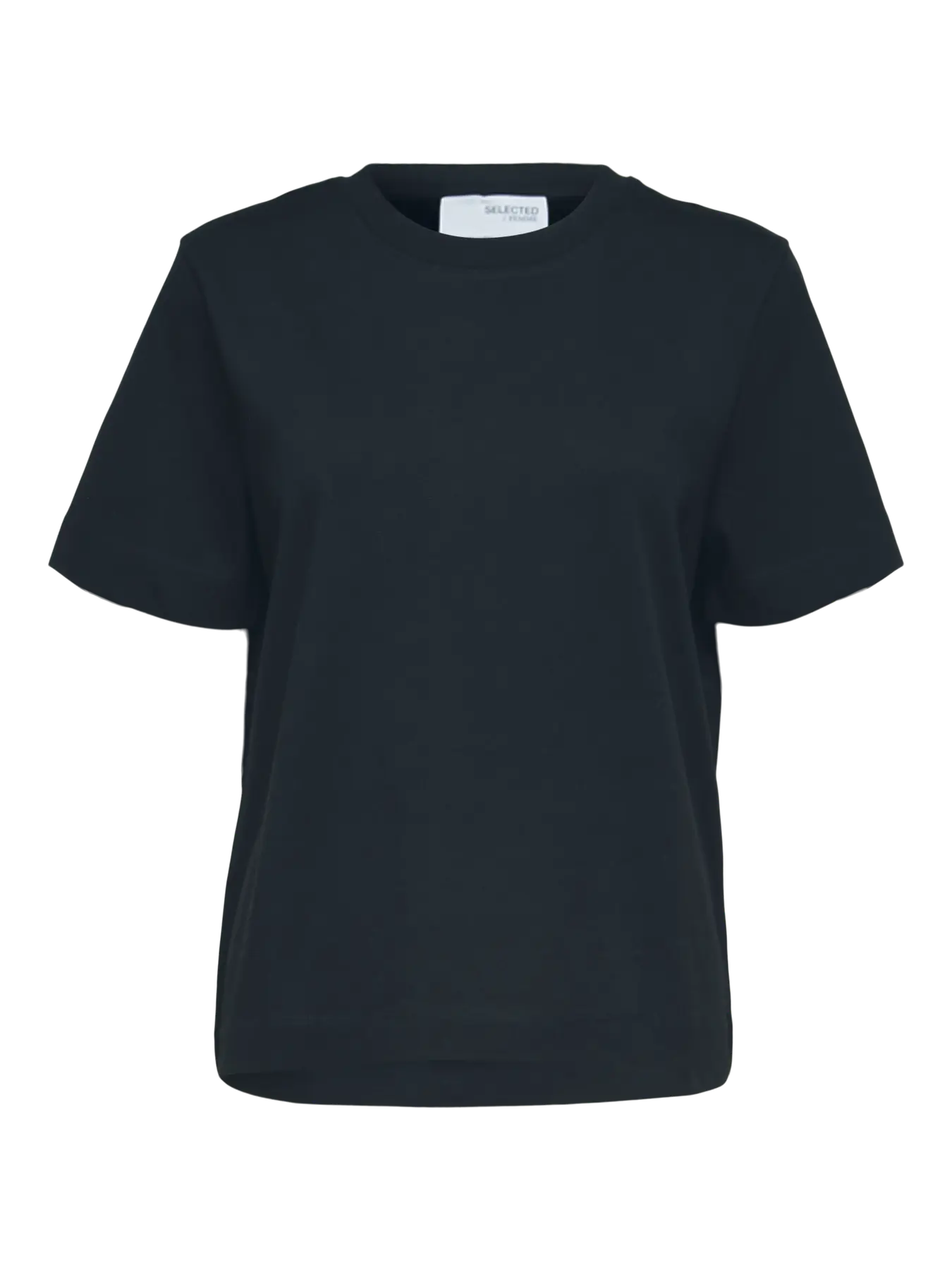 Selected Femme Essential Boxy Tee - Navy