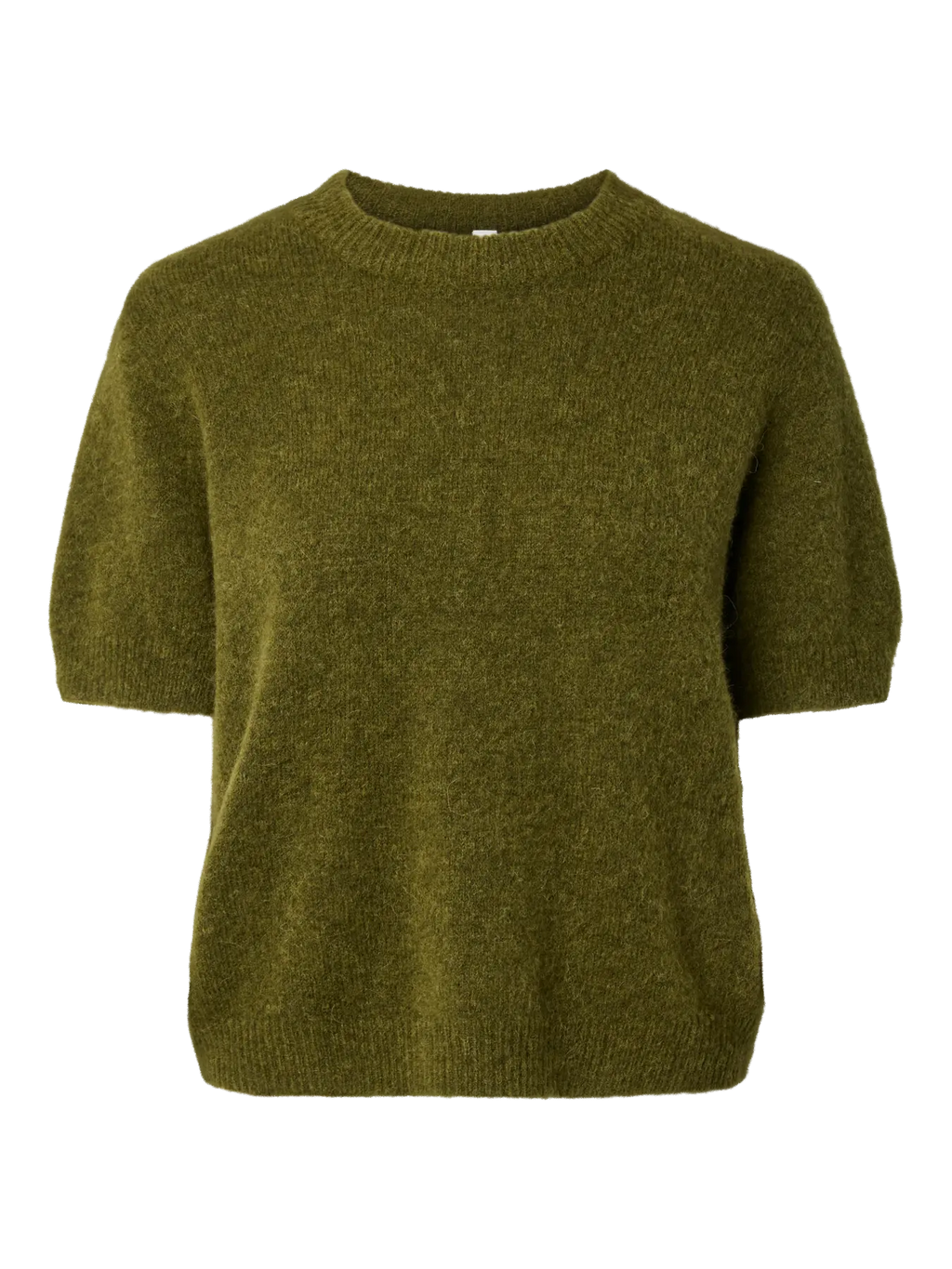 YAS Johi Short Sleeve Knit - Green