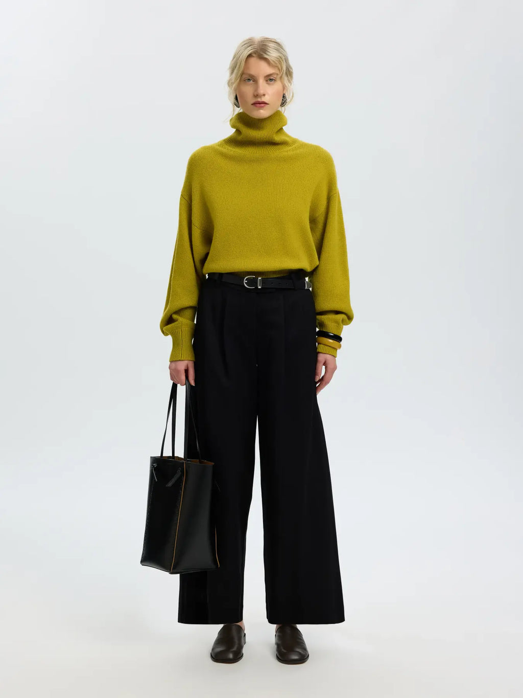 Selected Ellie Roll Neck- Avocado