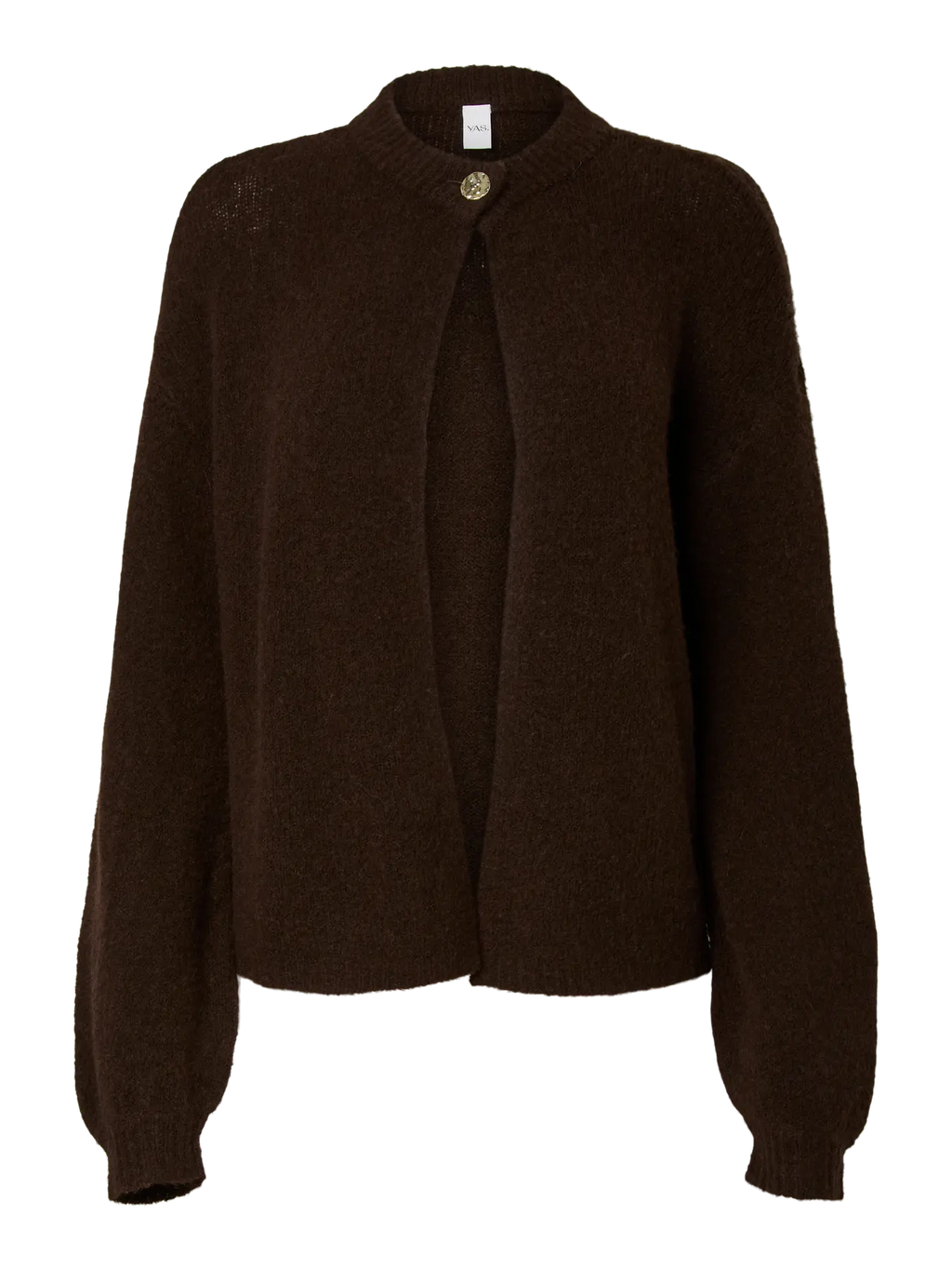 YAS Enya Loose Cardigan - Coffee