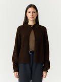 YAS Enya Loose Cardigan - Coffee