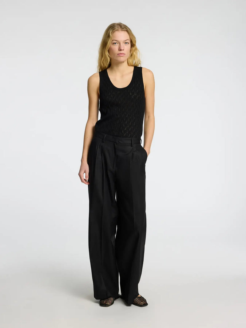 Selected Femme Fagny Knit Vest - Black