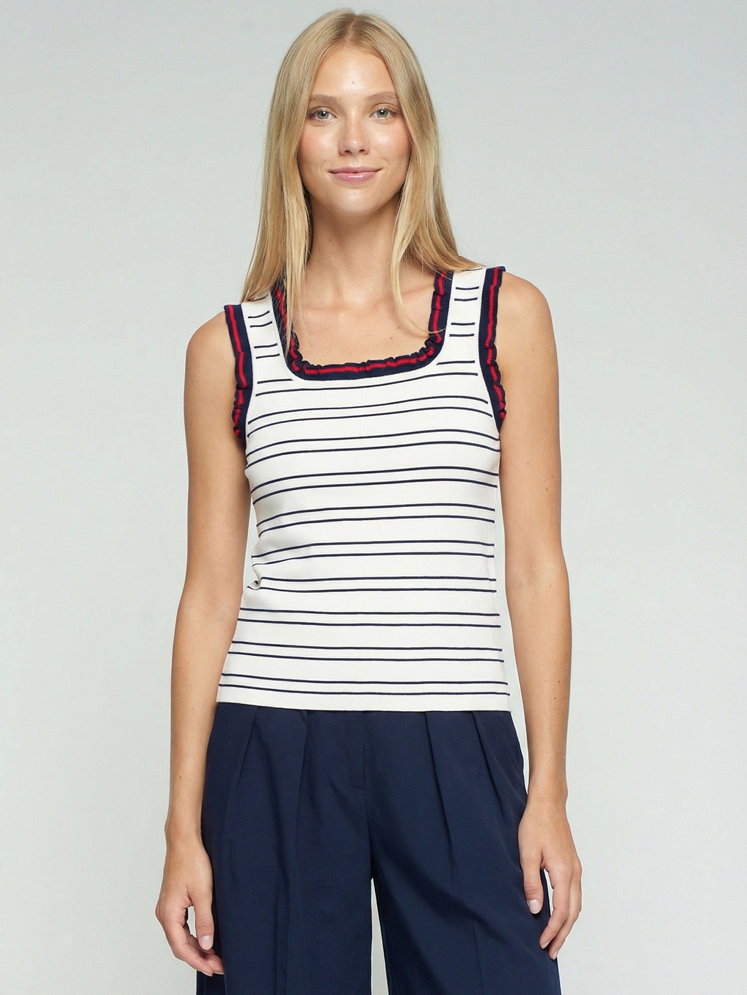 Vilagallo Knitted Top - Stripe