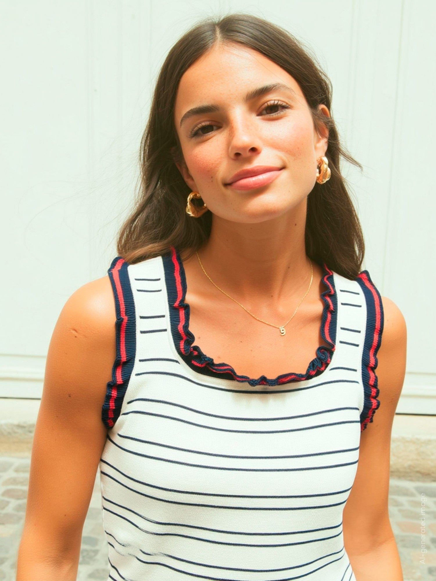 Vilagallo Knitted Top - Stripe