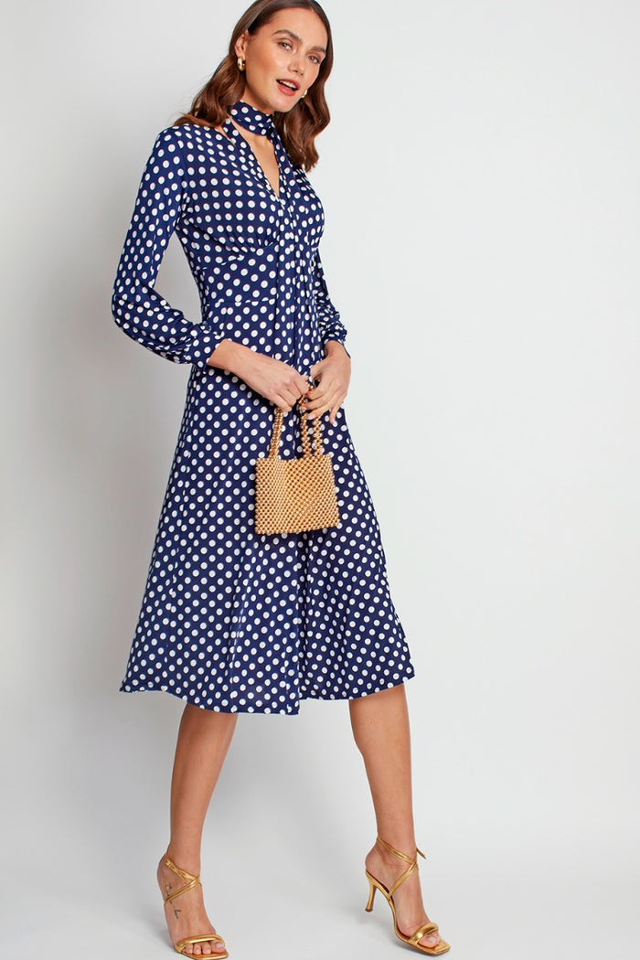 Onjenu Nell Midi Dress - Polka Dot