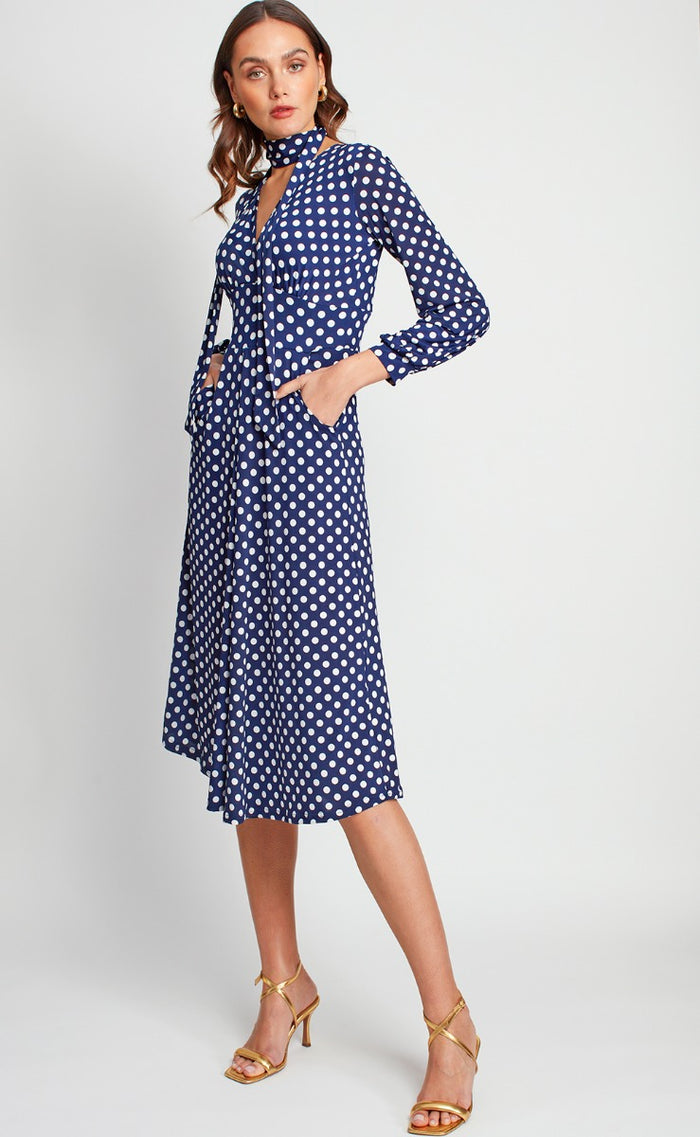 Onjenu Nell Midi Dress - Polka Dot