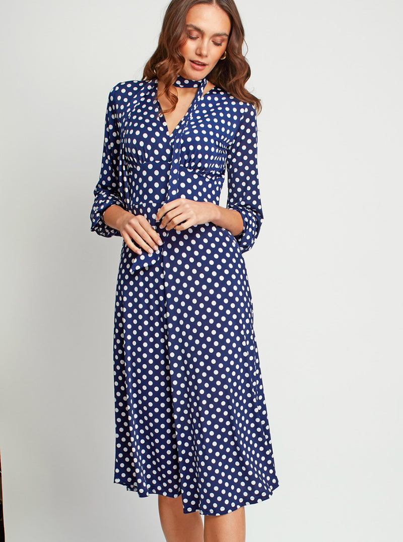 Onjenu Nell Midi Dress - Polka Dot