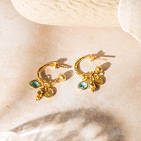 Ashiana Nori Hoop Earrings - Topaz