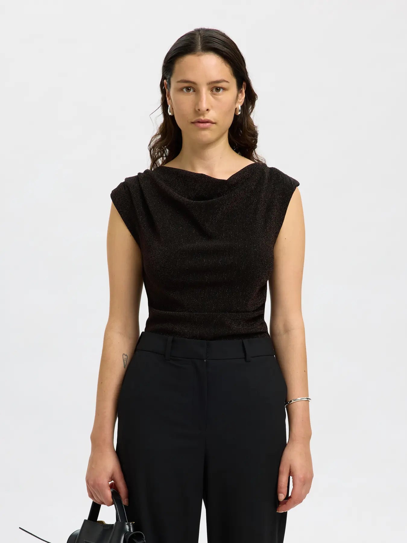 Selected Femme Anja Lurex Top