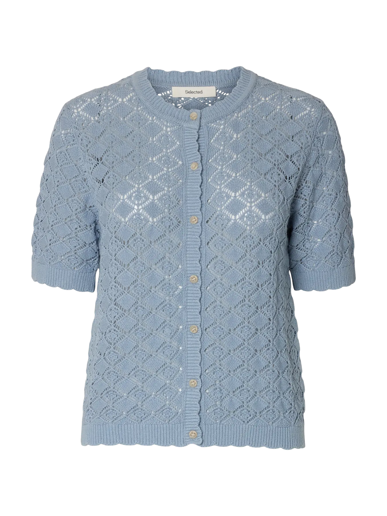 Selected Femme Sofia Knit Cardigan - Dusty Blue