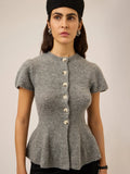 Yas Enya Short Sleeve Cardigan