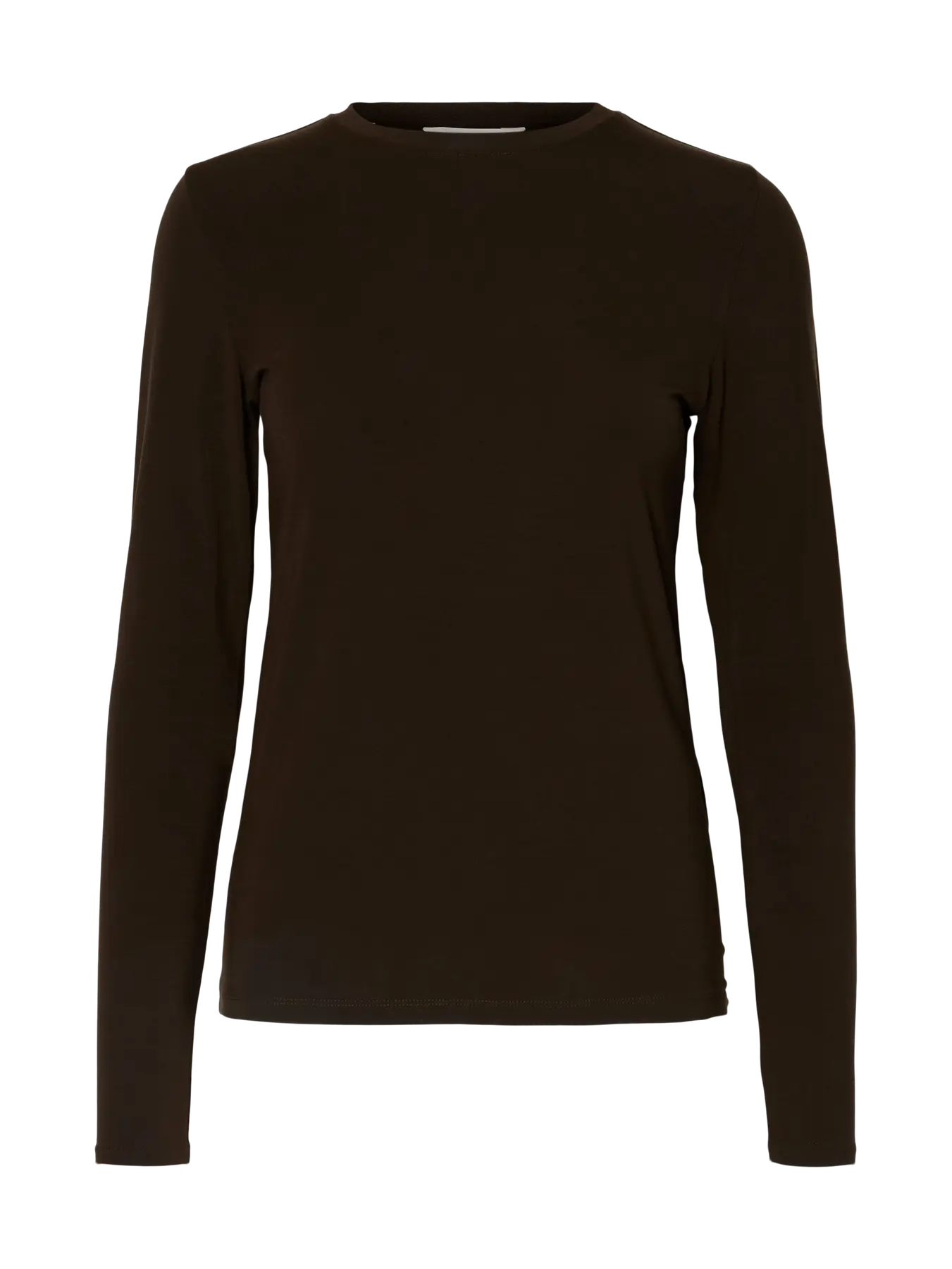 Selected Femme Manja Long Sleeve Top - Brown