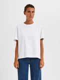 Selected Femme Essential Boxy Tee - White