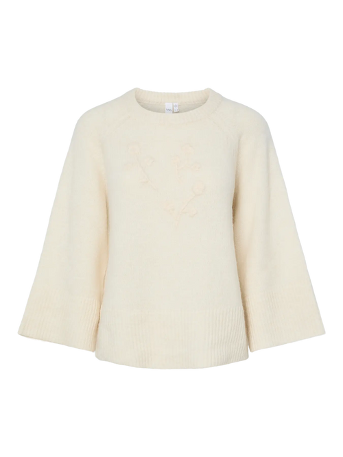 YAS Almalla Detail Jumper - White