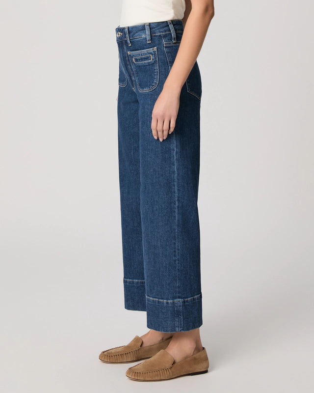 Paige Anessa Wide Leg Jeans - Navigator