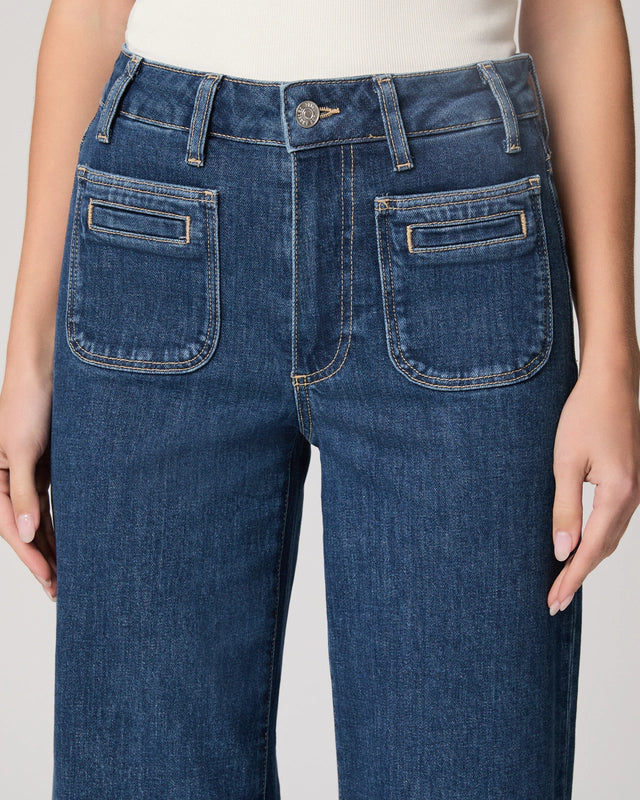 Paige Anessa Wide Leg Jeans - Navigator