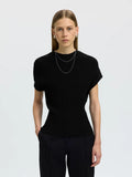 Selected Carly Ribbed Top