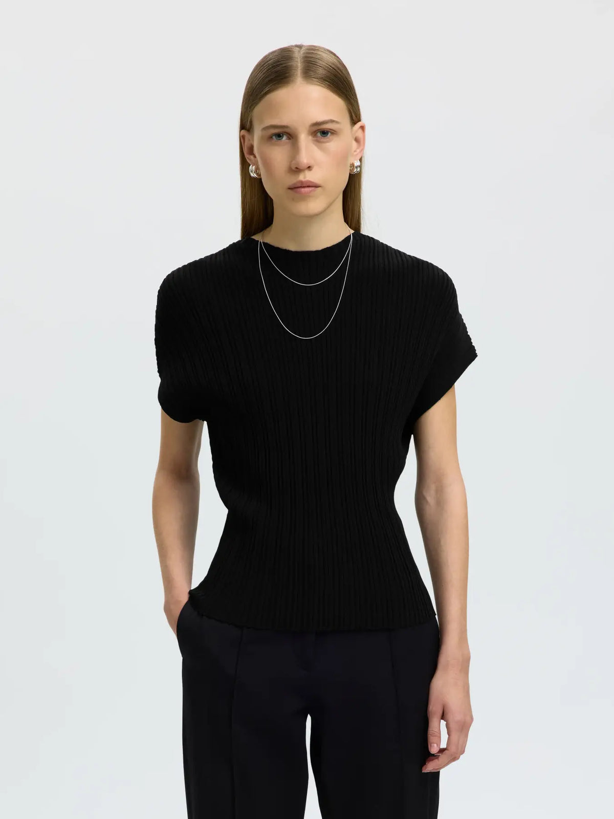 Selected Carly Ribbed Top