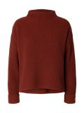 Selected Selma Rib Knit Jumper - Rust