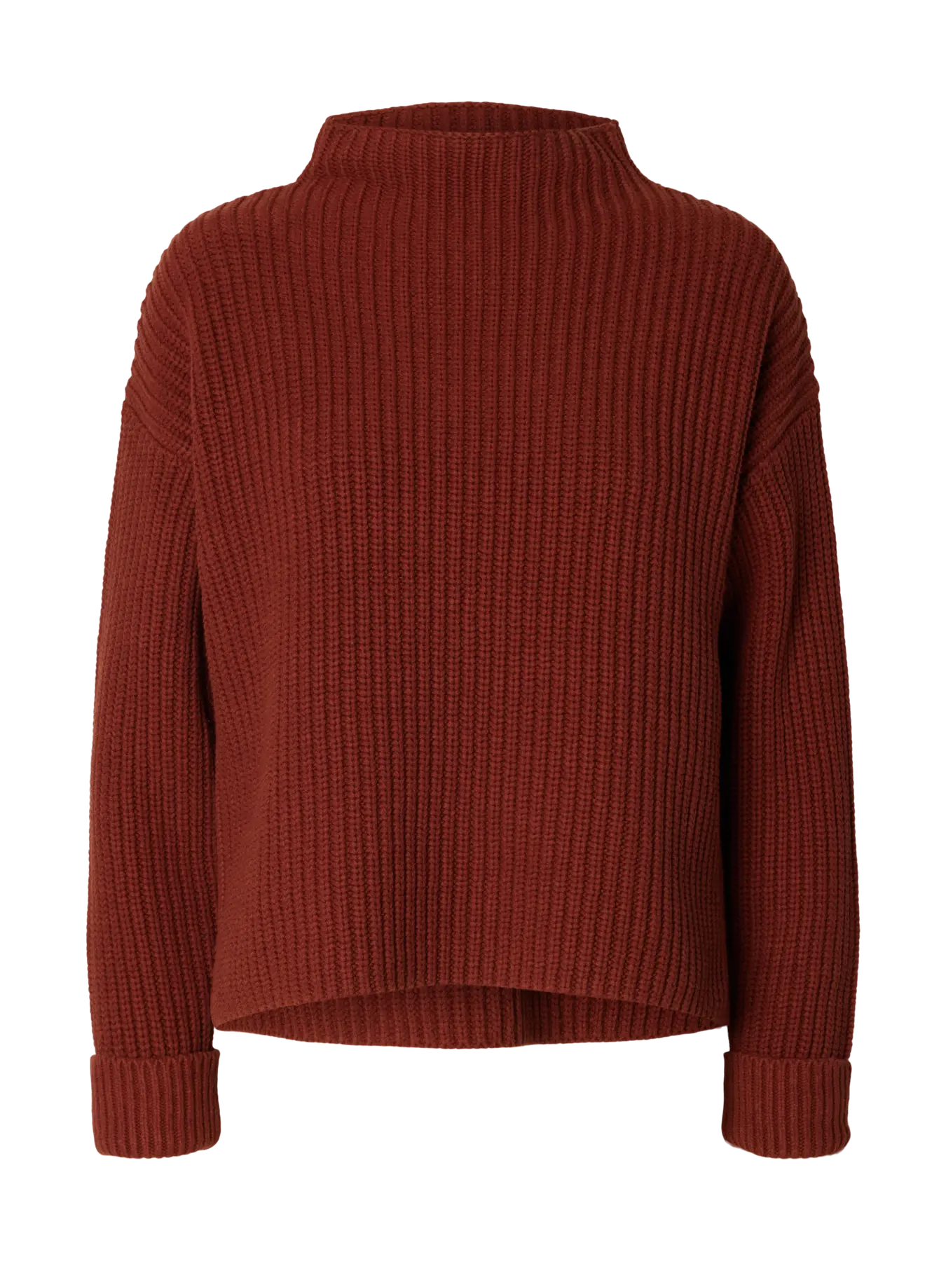 Selected Selma Rib Knit Jumper - Rust