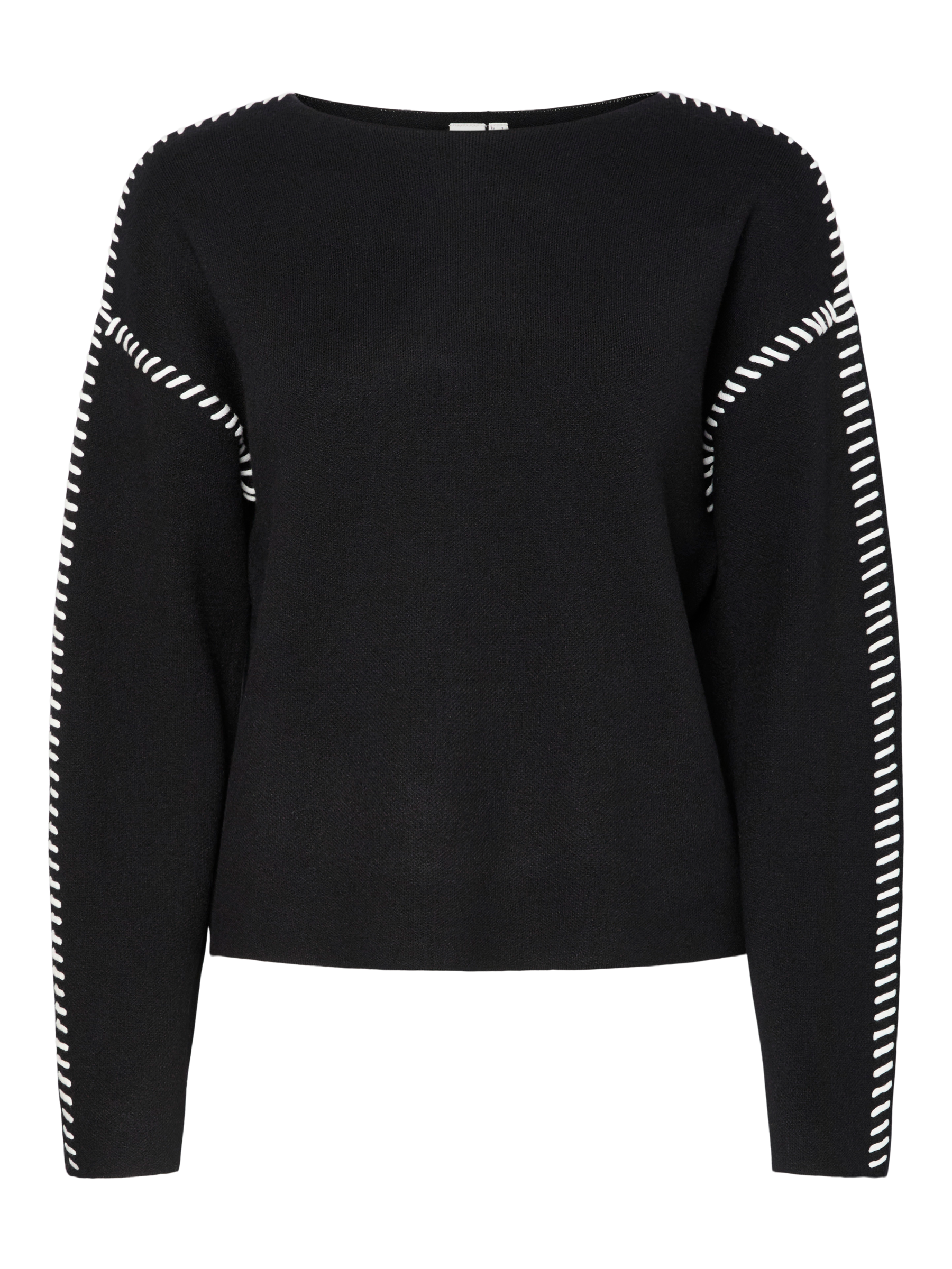 YAS Stitcha Knit Jumper - Black