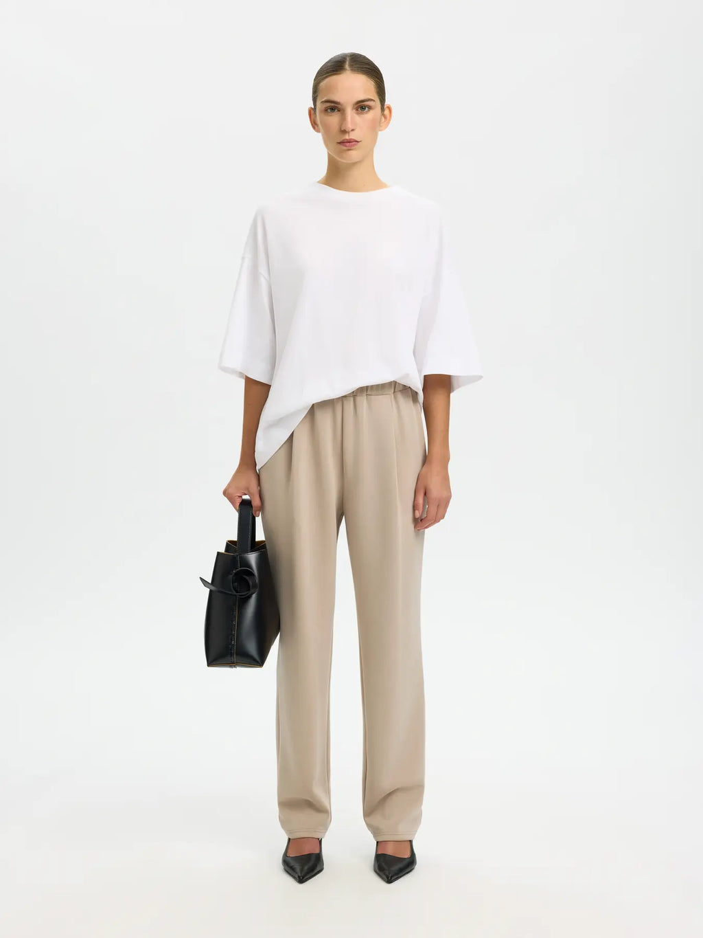Selected Femme Tenny Trousers - Cashmere