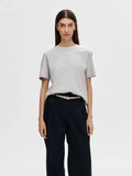 Selected Femme Essential Boxy Tee - Grey