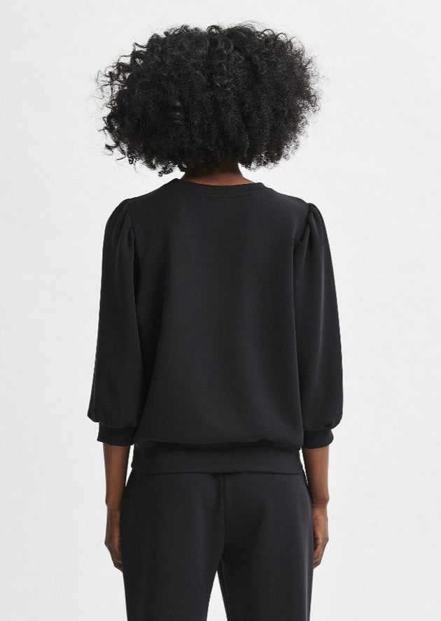Selected Femme Tenny Sweatshirt - Black