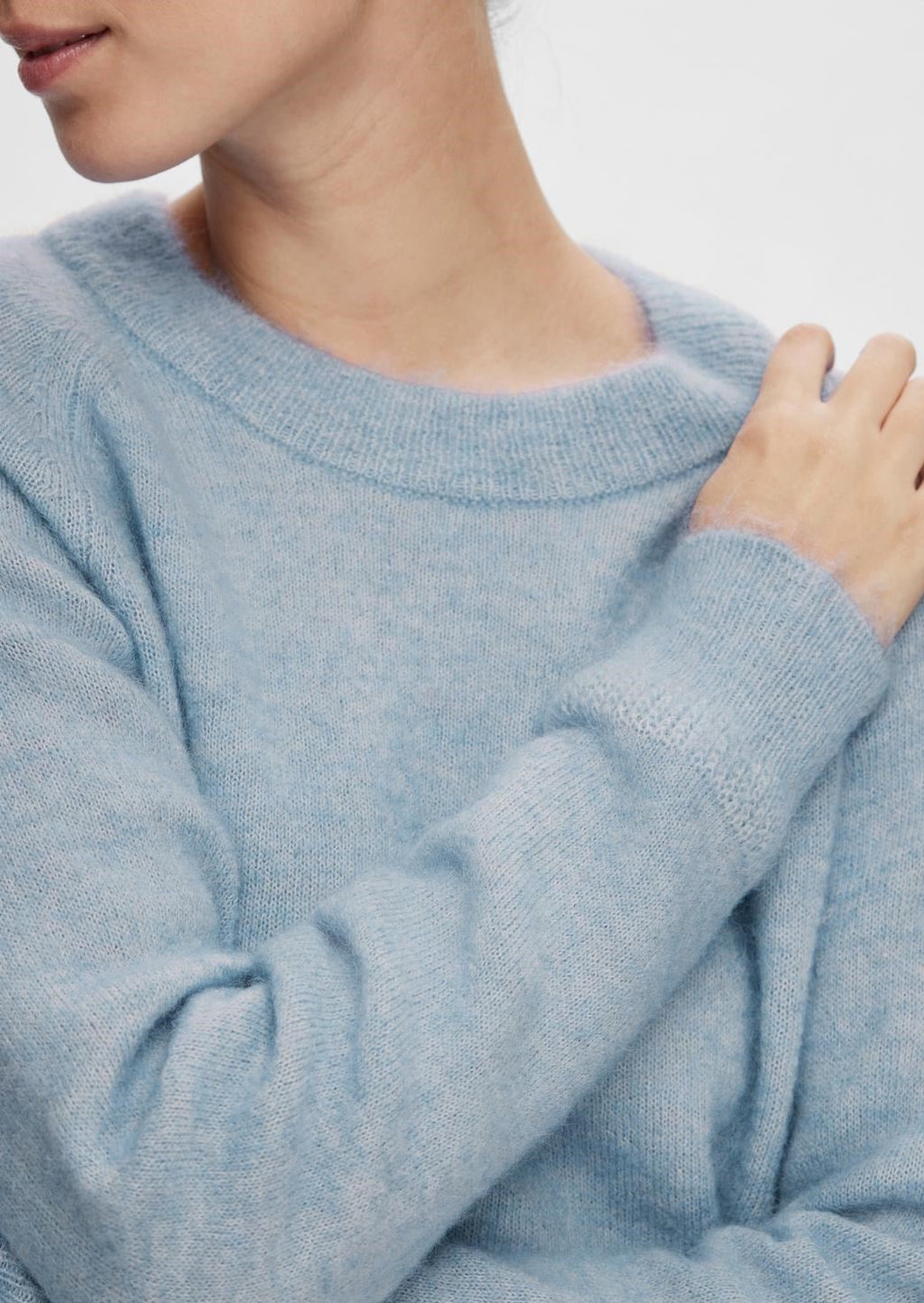 Selected Femme Lulu Jumper - Cashmere Blue