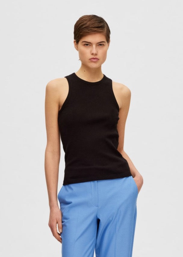 Selected Femme Anna Top - Black