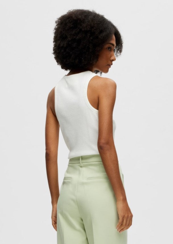 Selected Femme Anna Top - Snow